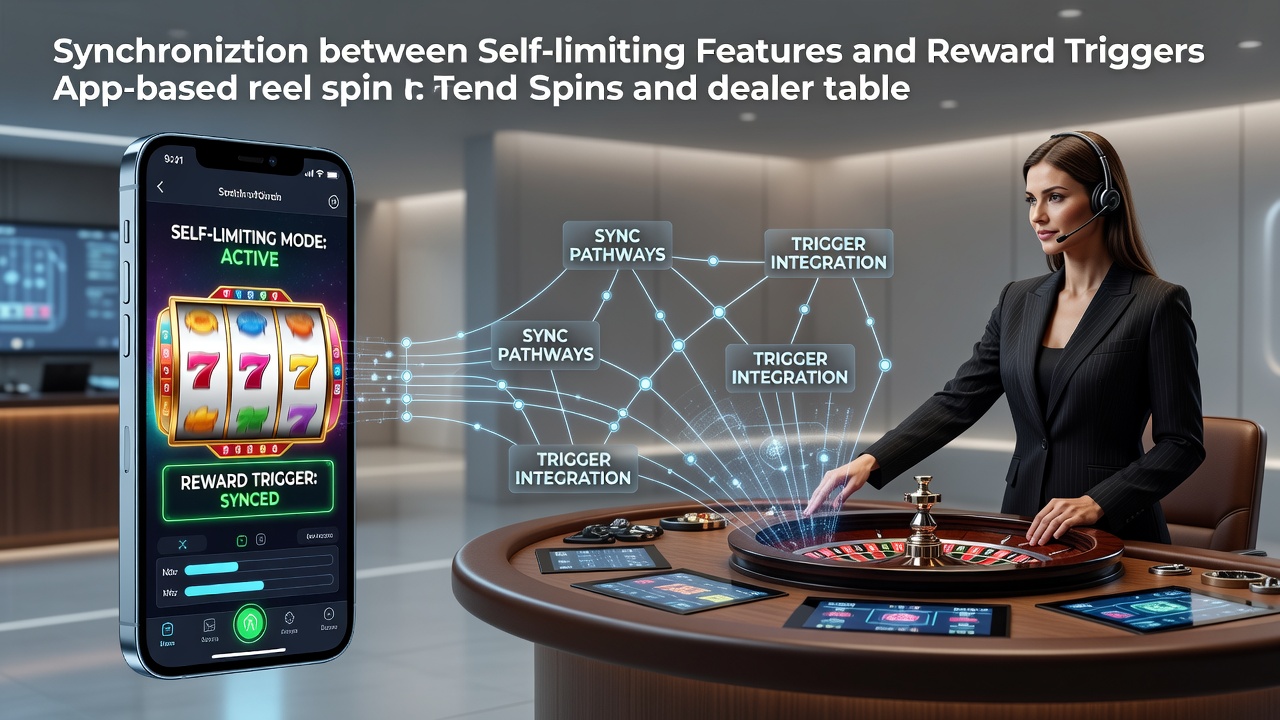 Darstellung der Synchronisation von Selbstlimitierungsfunktionen mit Belohnungsauslösern in mobilen Casino-Apps